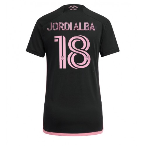 Fotbalové Dres Inter Miami Jordi Alba #18 Dámské Venkovní 2024-25 Krátký Rukáv